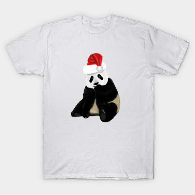 Cute Panda Christmas Xmas Lover T-Shirt by logiamerch