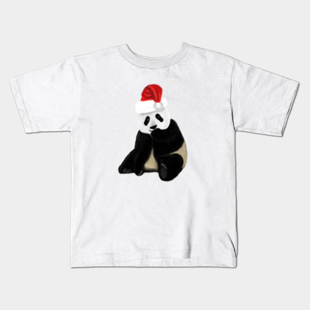 Cute Panda Christmas Xmas Lover Kids T-Shirt by logiamerch