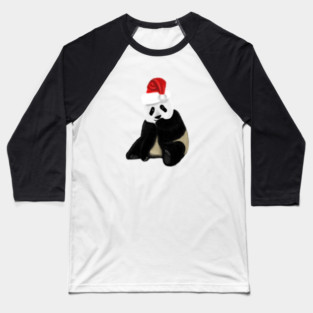 Cute Panda Christmas Xmas Lover Baseball T-Shirt
