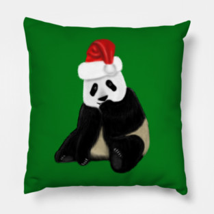 Cute Panda Christmas Xmas Lover Pillow
