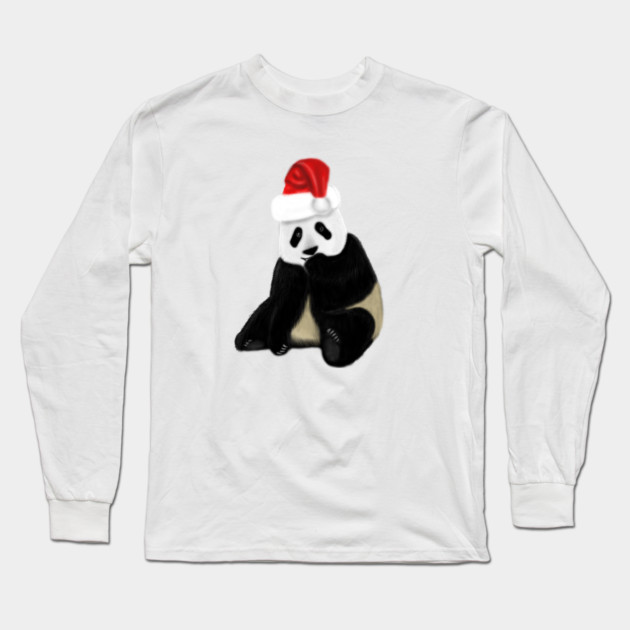Cute Panda Christmas Xmas Lover Long Sleeve T-Shirt by logiamerch