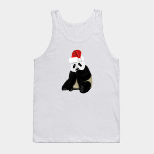 Cute Panda Christmas Xmas Lover Tank Top