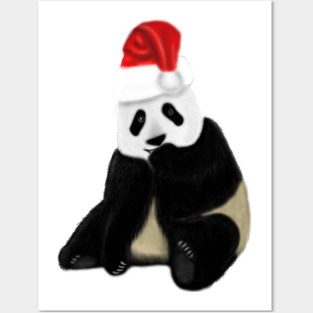 Cute Panda Christmas Xmas Lover Posters and Art