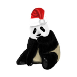 Cute Panda Christmas Xmas Lover T-Shirt
