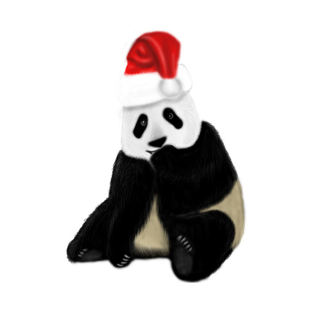 Cute Panda Christmas Xmas Lover by logiamerch