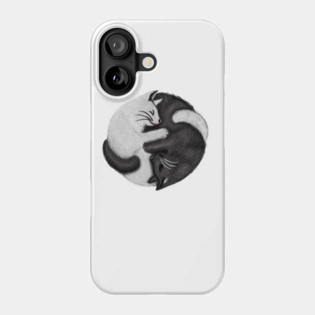 Yin Yang Cats Cat Lover Kitten Chinese Graphic Phone Case by logiamerch