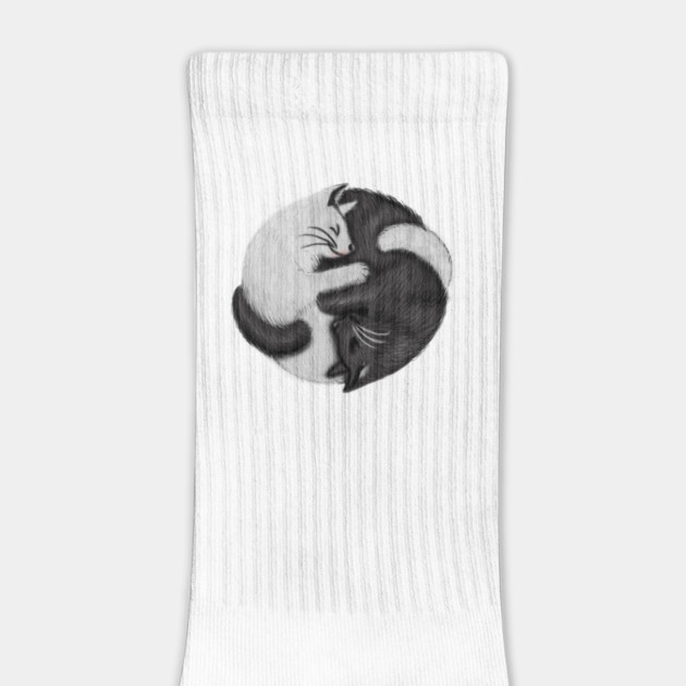 Yin Yang Cats Cat Lover Kitten Chinese Graphic by logiamerch
