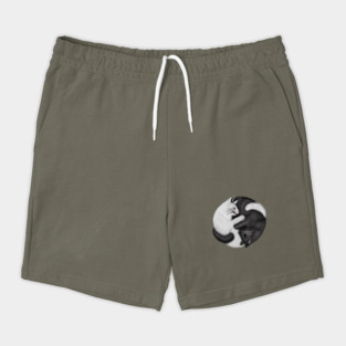 Yin Yang Cats Cat Lover Kitten Chinese Graphic Shorts