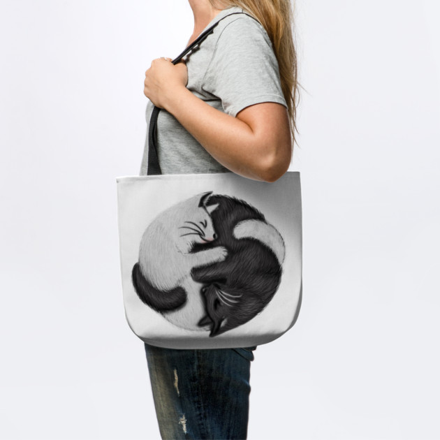 Yin Yang Cats Cat Lover Kitten Chinese Graphic by logiamerch