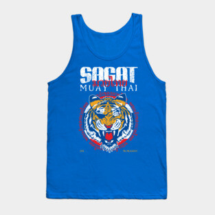Sagat The God of Muay Thai Tiger Gym Tank Top