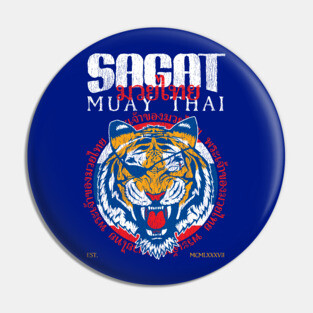 Sagat The God of Muay Thai Tiger Gym Pin