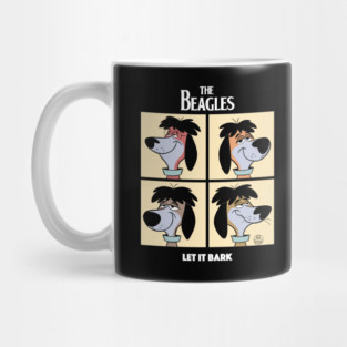 THE BEATLES CARTOON DOGS PARODY Mug