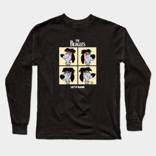 THE BEATLES CARTOON DOGS PARODY Long Sleeve T-Shirt
