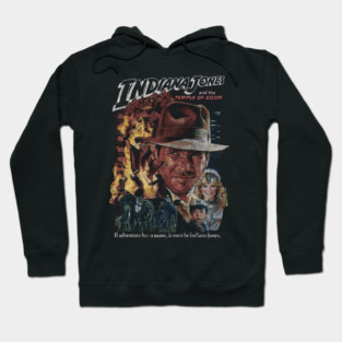 Indiana Jones, DISTRESSED, Temple of Doom, Adventure Hoodie