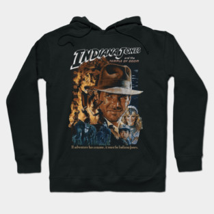Indiana Jones, DISTRESSED, Temple of Doom, Adventure Hoodie