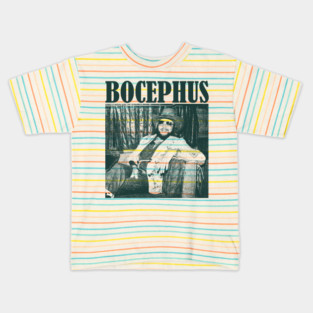 Hank Williams Jr / Bocephus || Vintage Halftone Style || Fan Art Design| Kids T-Shirt