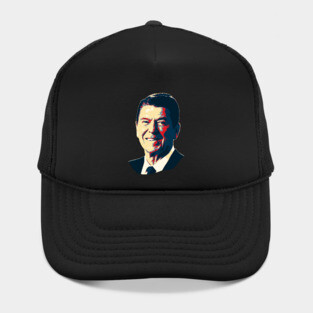 Ronald Reagan Smile Pop Art Hat