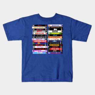 Cult Movies VHS Stacks Kids T-Shirt