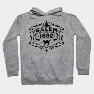 Salem 1692 - Salem Witch Trials - Witchcraft Retro Vintage Hoodie
