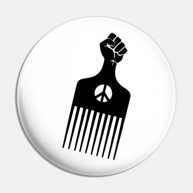 Afro Pick, Black History, Afro Hair, Black Lives Matter Pin by UrbanLifeApparel
