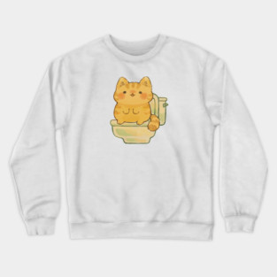 Toilet Cat Crewneck Sweatshirt
