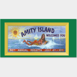 Jaws — Amity Billboard (without graffiti) Posters and Art