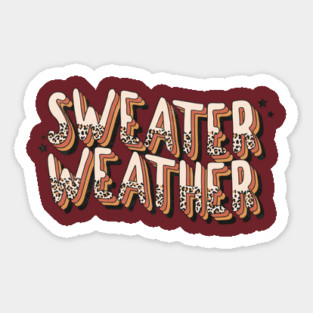 Sweater Weather Sticker