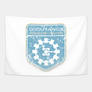 Interstellar Mission Patch (distressed version) Tapestry
