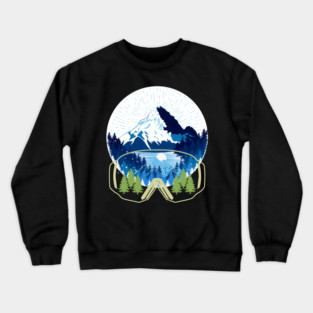 skiing Crewneck Sweatshirt