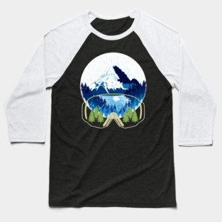 skiing Baseball T-Shirt