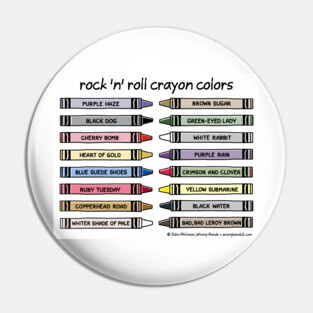 rock 'n' roll crayon colors Pin