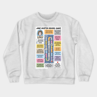 Jane Austen Board Game Crewneck Sweatshirt