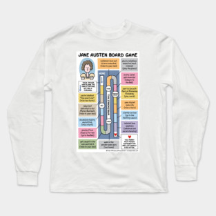 Jane Austen Board Game Long Sleeve T-Shirt