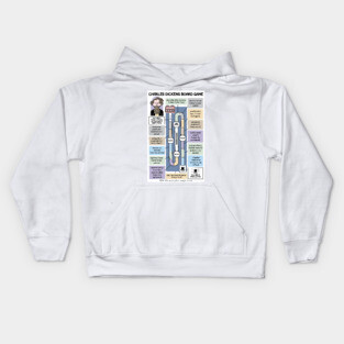 Charles Dickens Board Game Kids Hoodie