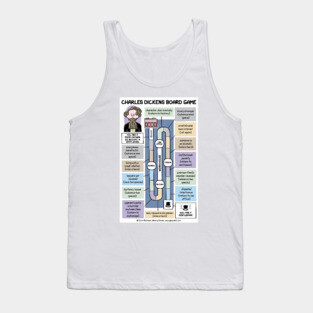 Charles Dickens Board Game Tank Top