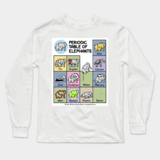 Periodic Table of Elephants Long Sleeve T-Shirt
