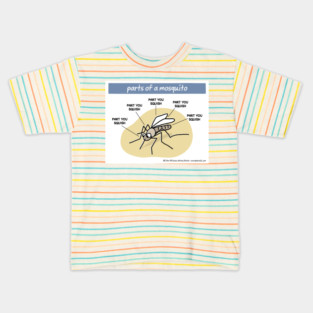 Parts of a mosquito Kids T-Shirt