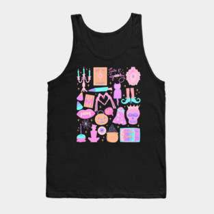 Cute and Spooky Pastel Halloween Tank Top