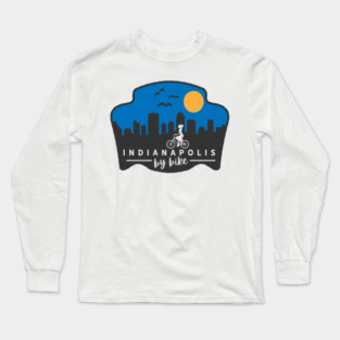 Indianapolis By Bike - Slow Ride Long Sleeve T-Shirt