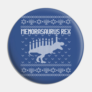 Funny Ugly Hanukkah Sweater, They See Me Scrollin Pin