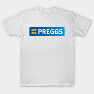 Preggs Pregnancy Greggs The Baker Logo T-Shirt