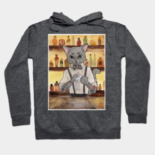 Bartender Cat Takeshi Hoodie