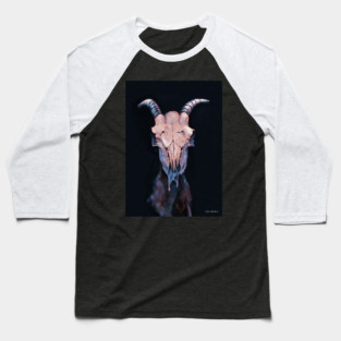 Goat Skull Baseball T-Shirt