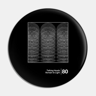 Talking Heads - Minimal Style Graphic Artwork Pin