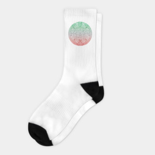 Mexican Calendar - Calendario Azteca Socks