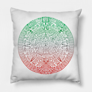 Mexican Calendar - Calendario Azteca Pillow