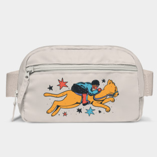 Jockey Riding A Cat Bag