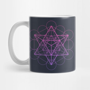 Metatron's Cube Merkaba Sacred Geometry Mug