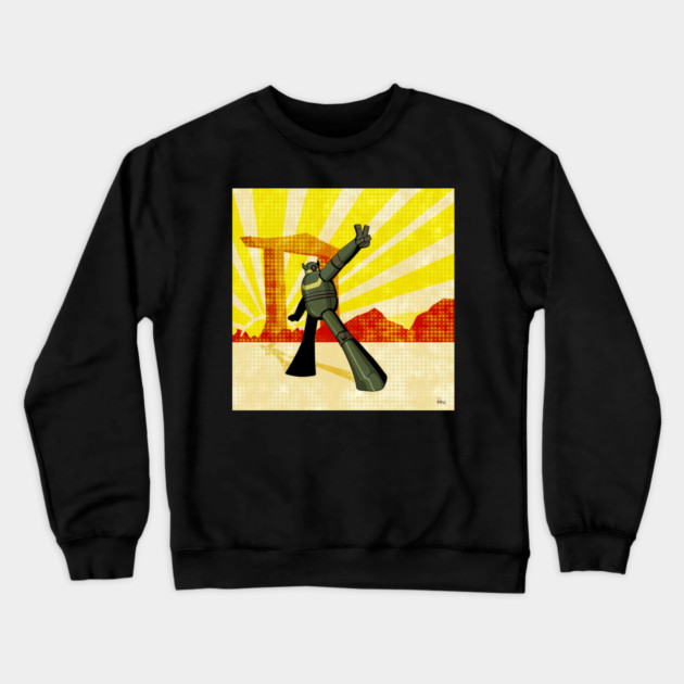 Robot Crewneck Sweatshirt by droidmonkey