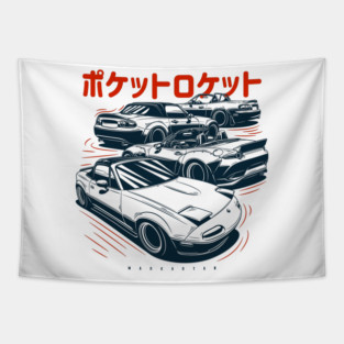 MX5 Miata Roadster crew Tapestry